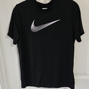 Nike Black Short Sleeve Tee with Iconic Swoosh #3